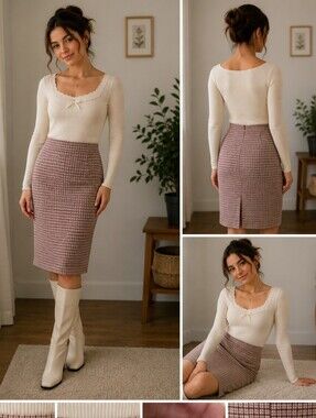 Kate Kasin Size Large Ladies Pencil Skirt